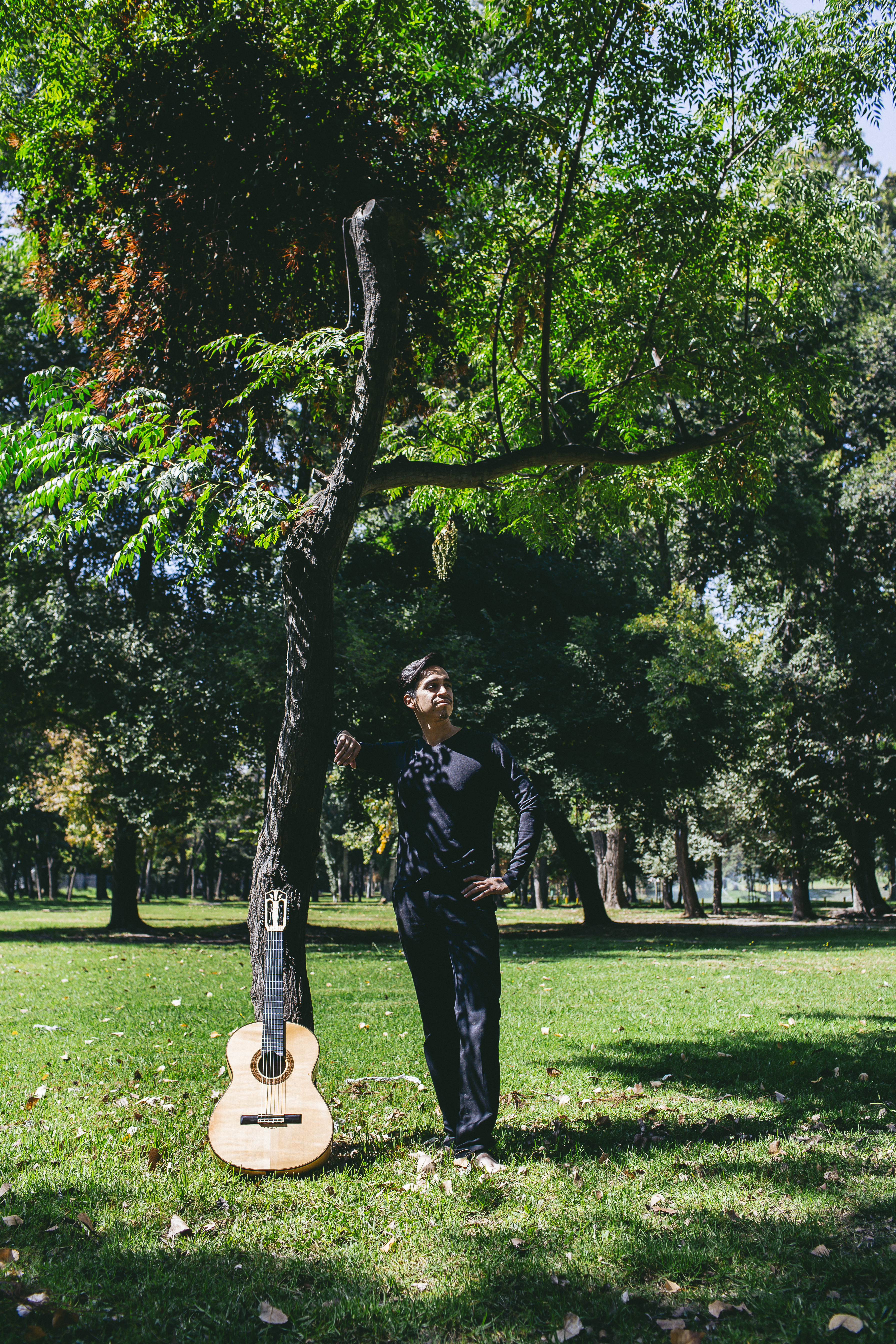 David Riquelme en el parque